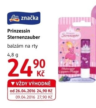 Balzám na rty Prinzessin Sternenzauber