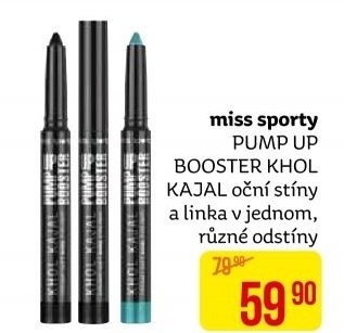 Kajalová tužka na oči Pump Up Booster Miss Sporty