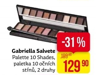 Oční stíny paleta Gabriella Salvete