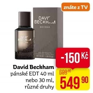 Toaletní voda pánská David Beckham