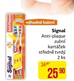 Kartáček na zuby Anti Plaque Signal