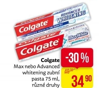 Pasta na zuby Max White Colgate