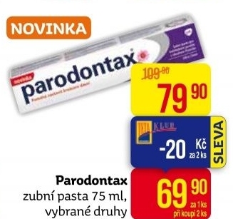 Pasty na zuby Parodontax