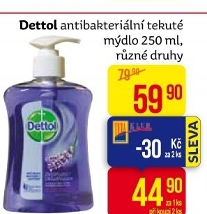 Tekuté mýdlo antibakteriální Dettol