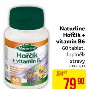 Doplněk stravy Hořčík + vitamín B6 Naturline