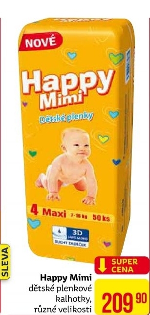 Pleny dětské Happy Mimi