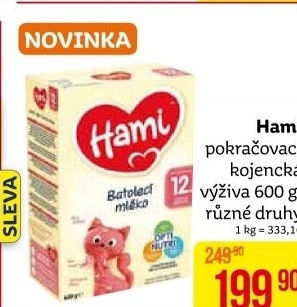 Výživa mléčná Hami