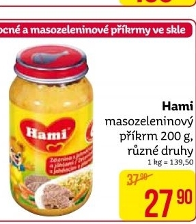 Příkrm masozeleninový Hami