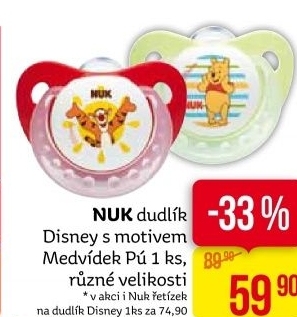 Dudlík silikonový Disney NUK