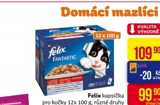 Kapsičky pro kočky Felix Purina