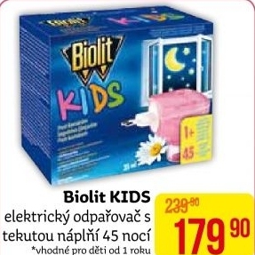 Odpařovač elektrický proti komárům Kids Biolit