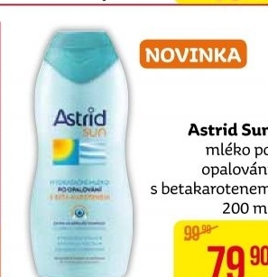 Mléko hydratační po opalování s betakarotenem Astrid Sun