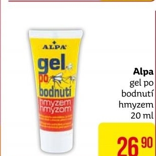Gel po bodnutí hmyzem Alpa