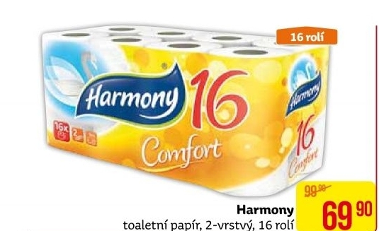 Toaletní papír 2vrstvý Harmony