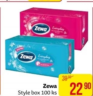Kapesníčky papírové Zewa - box