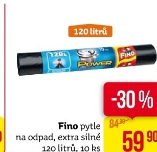 Pytle na odpadky 120 l Fino