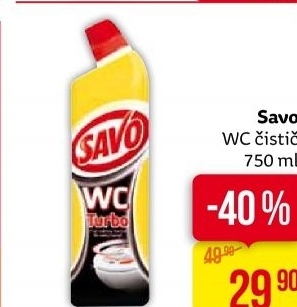 Gelový čistič WC Savo