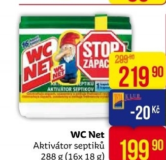 Aktivátor septiků biologický WC Net