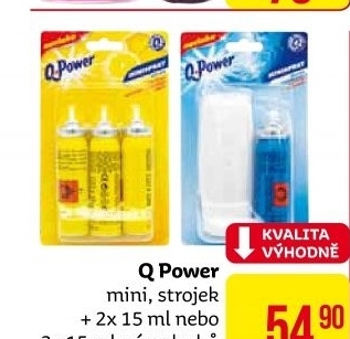 Osvěžovač vzduchu mini sprej Q Power