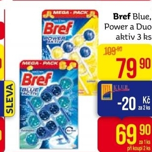 WC blok tuhý Blue Aktiv Bref