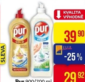 Prostředek na nádobí Pur
