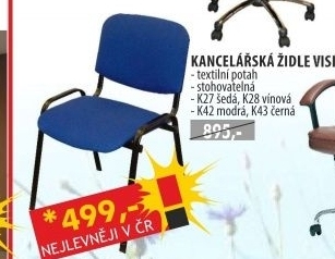 Židle VISI černá K43