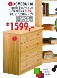 Komoda prádelníík 918