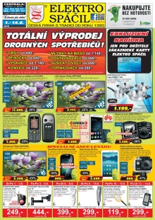 akční leták Elektro Spáčil 1.6.2016-14.6.2016