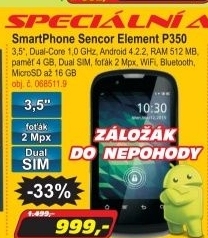 SmartPhone Sencor Element P350