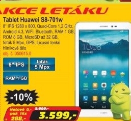 Tablet Huawei S8-701w