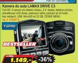 Kamera do auta Lamax DRIVE C3