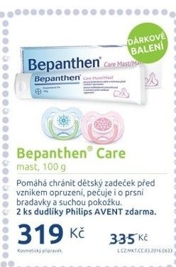 Mast proti opruzeninám Care Bepanthen