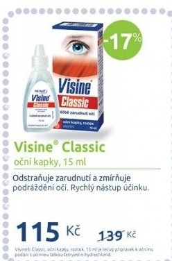 Kapky oční Classic Visine
