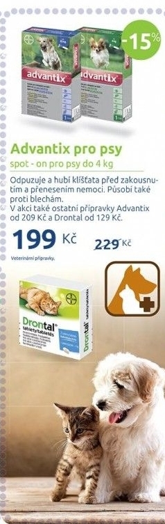 Pipety pro psy antiparazitní Advantix