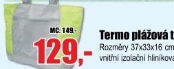 Taška chladící Cooler plážová SP 20L, zelená-stříbrná