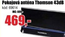 Anténa pokojová Thomson aktivní ANT1403, 43dB
