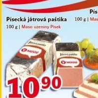 Paštika játrová písecká Maso uzeniny Písek