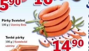 Svatební párky Uzeniny Beta