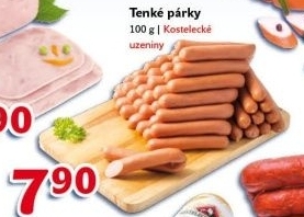 Tenké párky Kostelecké uzeniny