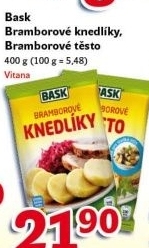 Knedlíky bramborové v prášku Bask