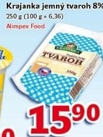 Tvaroh jemný 8% Krajanka