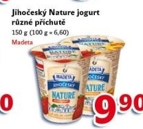 Jogurt Nature ochucený jihočeský Madeta
