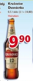 Pivo světlý ležák 12° Krušovice