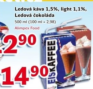 Ledová káva Eiskaffee