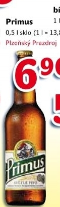 Pivo světlé výčepní 10° Primus