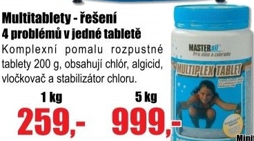 Ms Chlor Multiplex tablet 1kg, multitablety 4v1