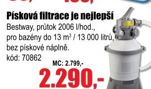 Filtrace písková Bestway Standard 2006 l/hod