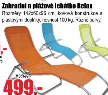 Lehátko Rulyt Relax oranžové