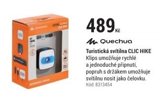 TURISTICKÁ SVÍTILNA CLIC HIKE MODRÁ