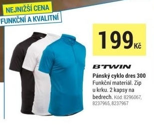 PÁNSKÝ CYKLISTICKÝ DRES 300 MODRÝ